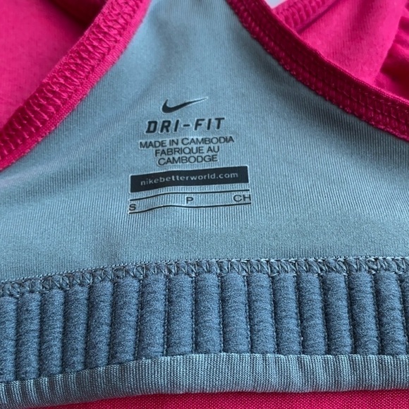Nike Pink Racerback Side Ruffle Tank Top S - Picture 13 of 16